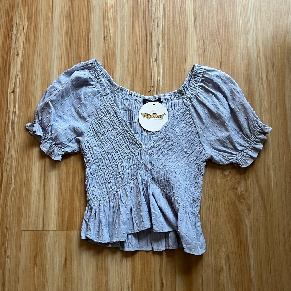 Cotton Candy LA Blue Top